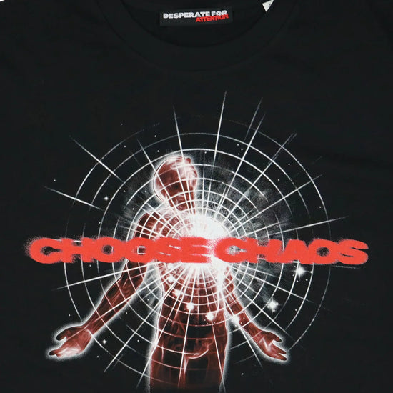 Choose Chaos T-Shirt - Relaxed fit round neck 100% organic cotton t-shirt - Desperate For Attention