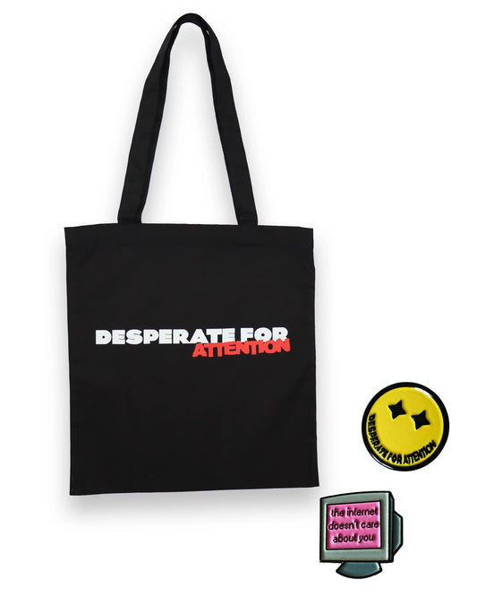 DFA Logo Tote + 2 Pins BUNDLE